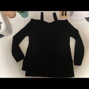 Off the Shoulder Sweater w/ Straps
